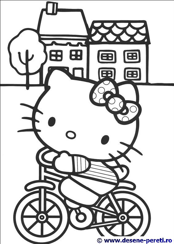 hello kitty desene colorat